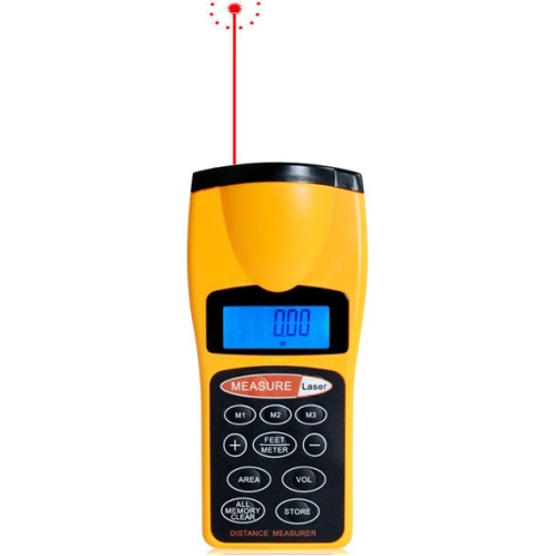 1.8 inch LCD Ultrasonic Distance Measurer With Red Laser Point, CP-3007 (1.5-60 feet)